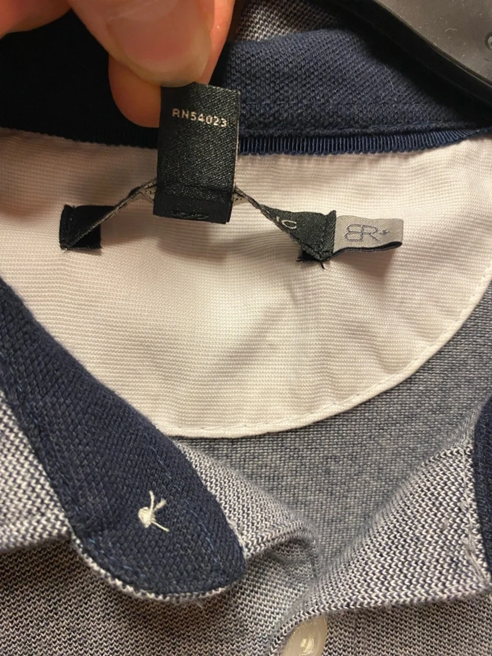 Banana Republic Men’s Short Sleeve Polo in Slate Blue Size Large